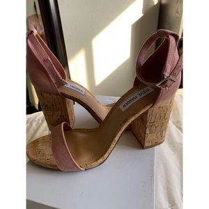 STEVE MADDEN CORK HEELS